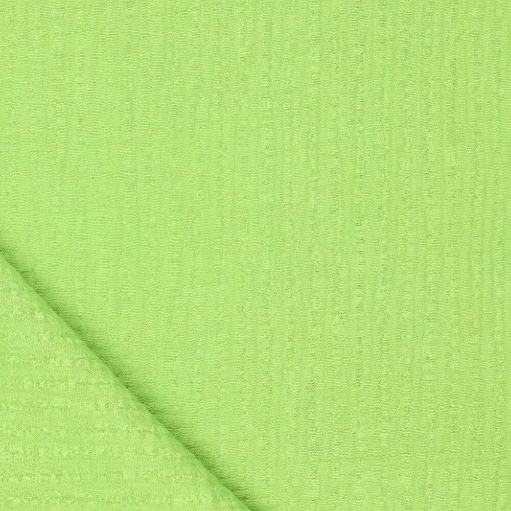 Attēls ar Muslīns - koši zaļš 125 g/m² – pieejams Šarlotes audumi