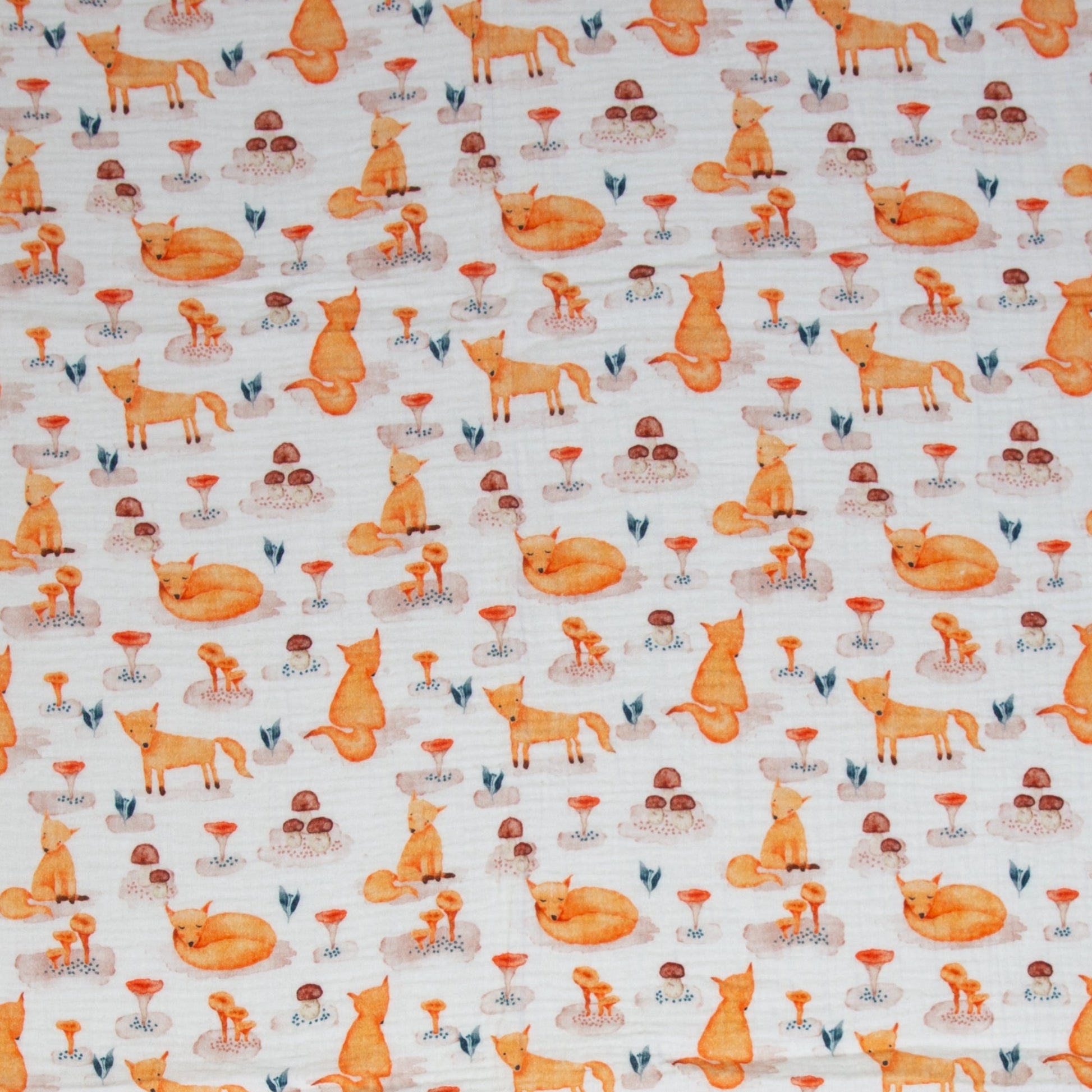 Attēls ar Muslīns - lapsa kūmiņš 130 g/m² – pieejams Šarlotes audumi