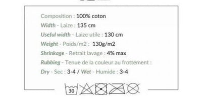 Mousseline à motif léopard 125 g/m²