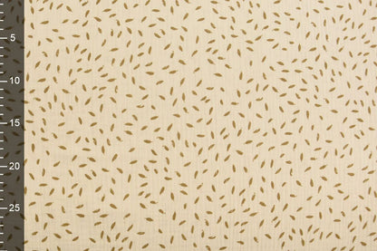 Mousseline motif petites feuilles 125 g/m²