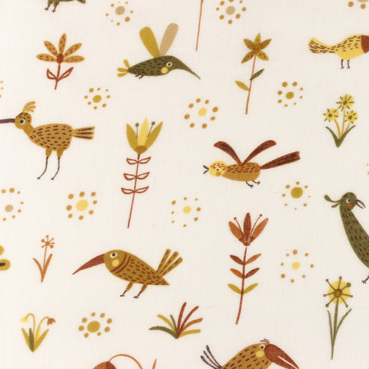 Muslīns - putnu motīvs 140 g/m²