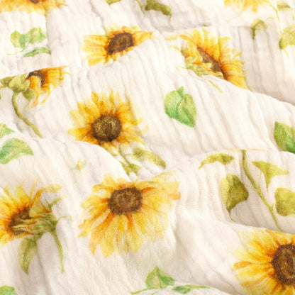 Image de mousseline - tournesols 120 g/m² – disponible chez Šarlotes audumi