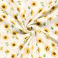 Attēls ar Muslīns - saules puķes 120 g/m² – pieejams Šarlotes audumi