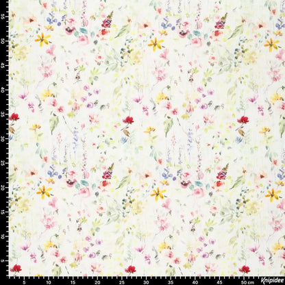 Muslīns - ziedu pļava 120 g/m²