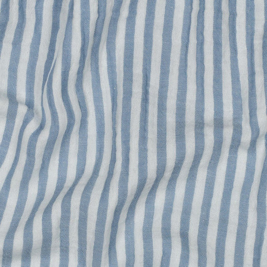 Attēls ar Muslīns - zilas līnijas 120 g/m² – pieejams Šarlotes audumi