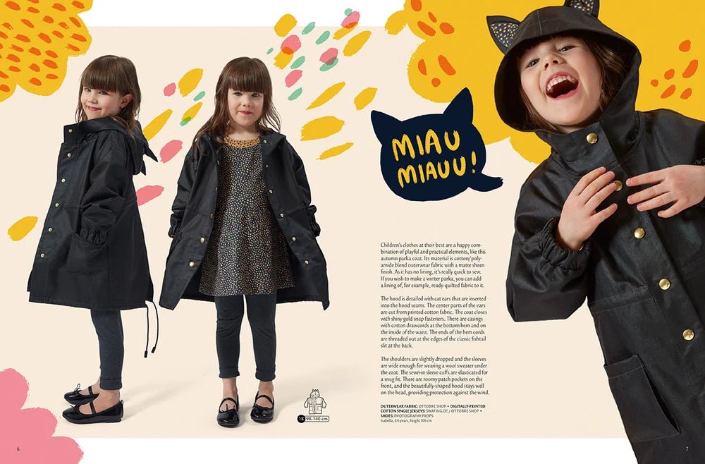 OTTOBRE design Kids 4/2018 – vaikų drabužių iškarpų žurnalas anglų kalba, galima įsigyti internetu iš „Šarlotes audumi“