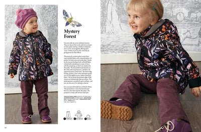 Attēls ar OTTOBRE design Kids Rudens – bērnu apģērbu piegrieztņu žurnāls angļu valodā – pieejams internetā Šarlotes audumi