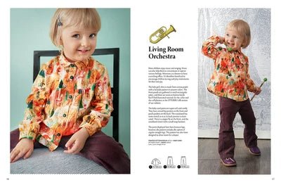 Attēls ar OTTOBRE design Kids Rudens – bērnu apģērbu piegrieztņu žurnāls angļu valodā – pieejams internetā Šarlotes audumi
