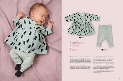 Attēls ar OTTOBRE design Kids Rudens – bērnu apģērbu piegrieztņu žurnāls angļu valodā – pieejams internetā Šarlotes audumi