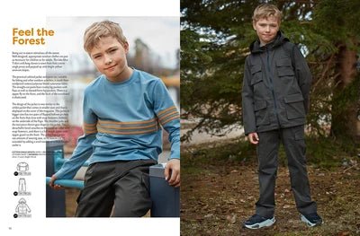 Attēls ar OTTOBRE design Kids Rudens – bērnu apģērbu piegrieztņu žurnāls angļu valodā – pieejams internetā Šarlotes audumi
