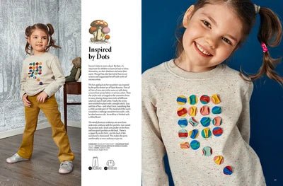 Attēls ar OTTOBRE design Kids Rudens – bērnu apģērbu piegrieztņu žurnāls angļu valodā – pieejams internetā Šarlotes audumi