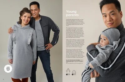 Attēls ar OTTOBRE design Kids Rudens – bērnu apģērbu piegrieztņu žurnāls angļu valodā – pieejams internetā Šarlotes audumi