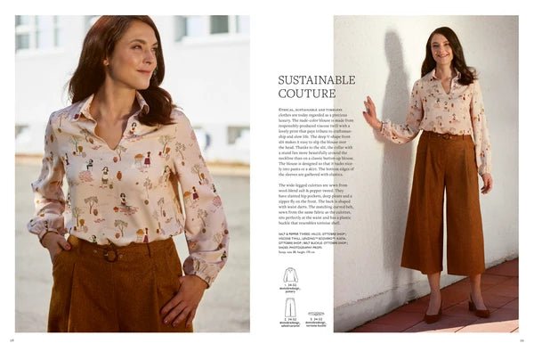 OTTOBRE design Woman 5/2023 – angliškas moteriškų drabužių iškarpų žurnalas, kurį galima įsigyti internetu „Šarlotes audumi“