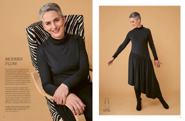 OTTOBRE design Woman 6/2023 – angliškas moteriškų drabužių iškarpų žurnalas – internetu galima įsigyti „Šarlotes audumi“