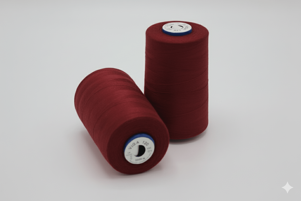 Attēls ar Overloka Diegs 5000 m - bordo col.0122 – pieejams Šarlotes audumi