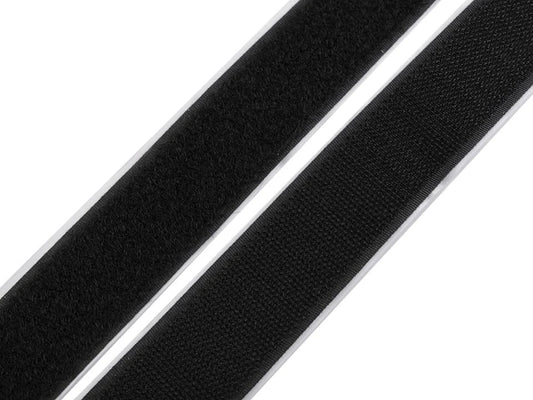 Image of self-adhesive hook tape, Velcro tape 30 mm – available online at Charlotte's Fabrics