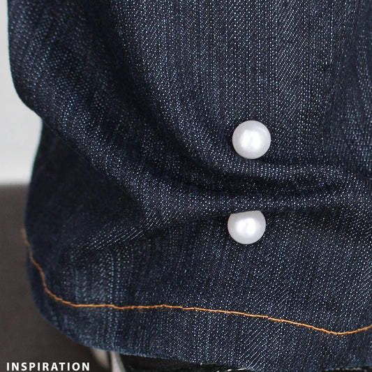 Attēls ar Pērļu dekoratīvā aizdare – pieejams Šarlotes audumi