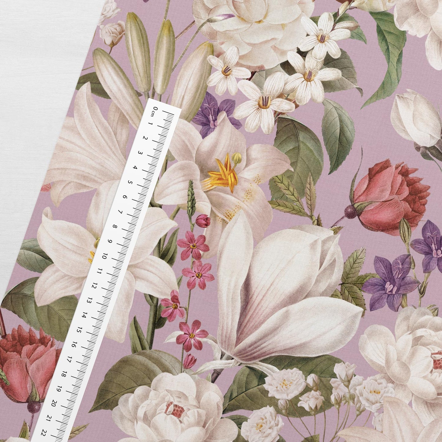 Kokvilnas cilpiņtrikotāža-maiga ziedu elegance 250 g/m²