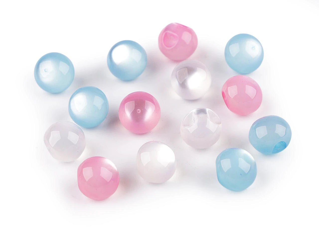 Attēls ar Piešujamas pērļu / “kaķa acs” pogas, 11 mm – pieejams Šarlotes audumi