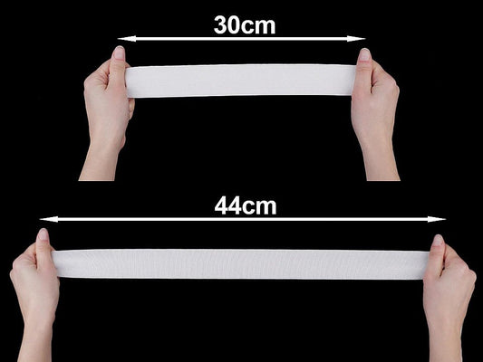 Attēls ar Plakanā gumija - 4 cm melna – pieejams Šarlotes audumi