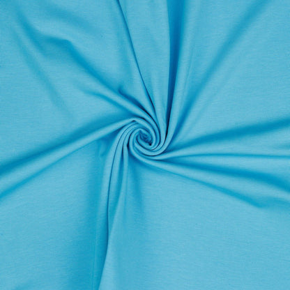 Jersey de coton fin - turquoise 215 g/m²