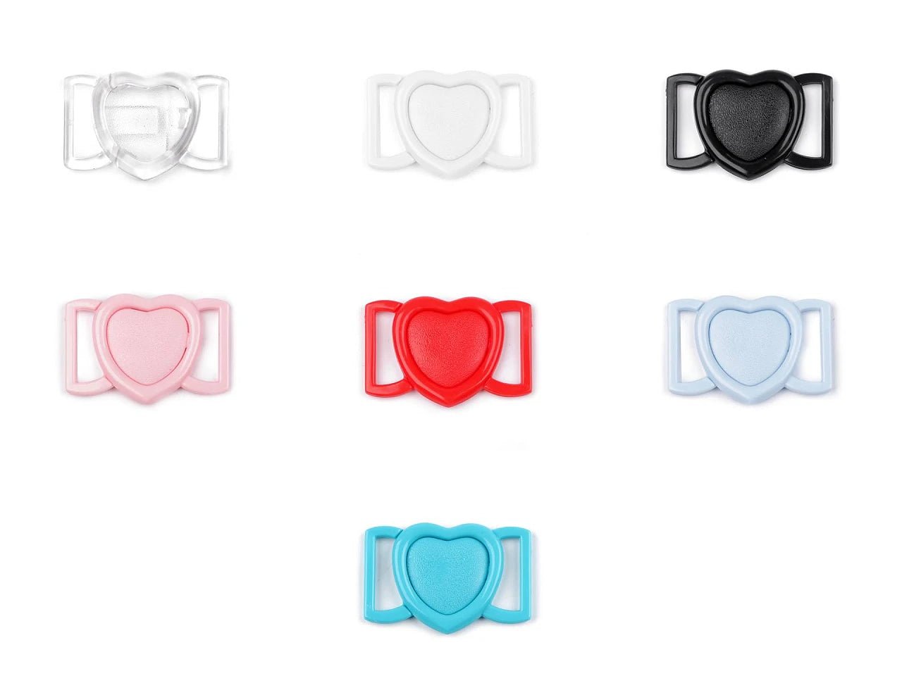 Attēls ar Plastmasas aizdare - klipsis 20 mm ,10 gb iepakojums – pieejams Šarlotes audumi