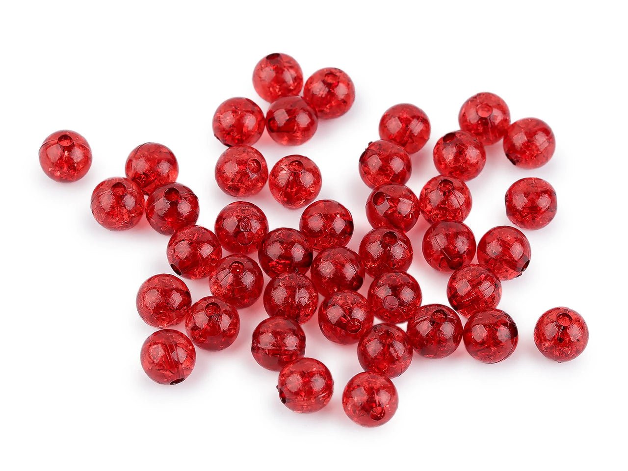 Attēls ar Plastmasas pērlītes Ø8 mm 30 g | dažādu toņu – pieejams Šarlotes audumi