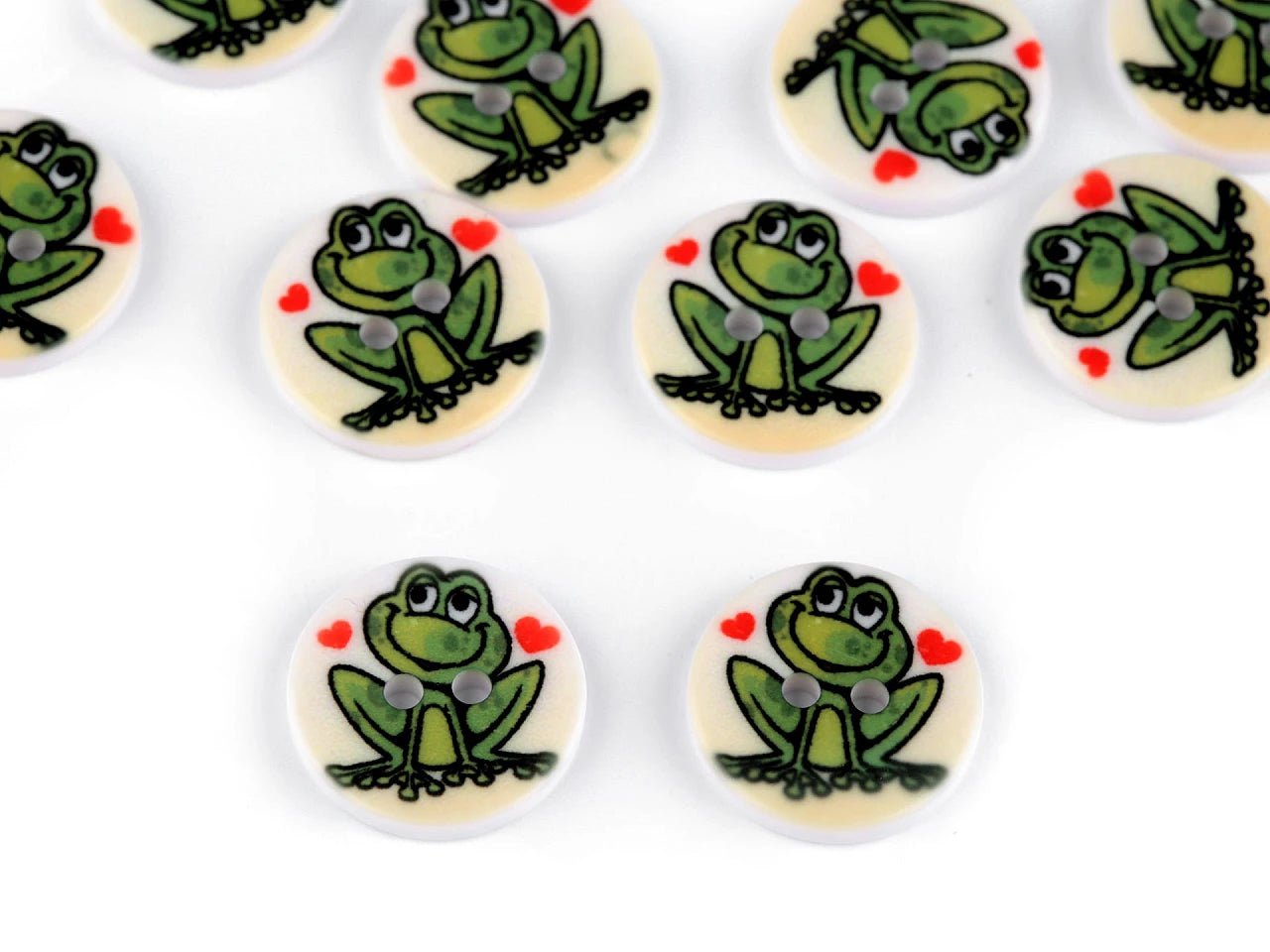 Image of patterned buttons Ø 15,5 mm – available at Charlotte Fabrics
