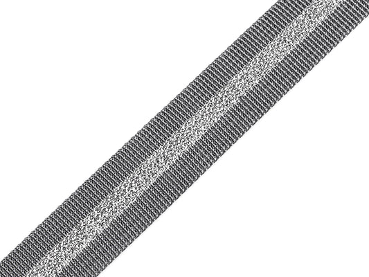 Image avec ruban en polypropylène avec lurex (double face) | 25 mm – disponible chez Šarlotes audumi