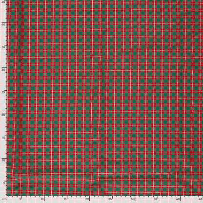 Image of premium 100% cotton fabric - Scottish check with gold accents, 120 g/m² – available online at Charlotte's Fabrics