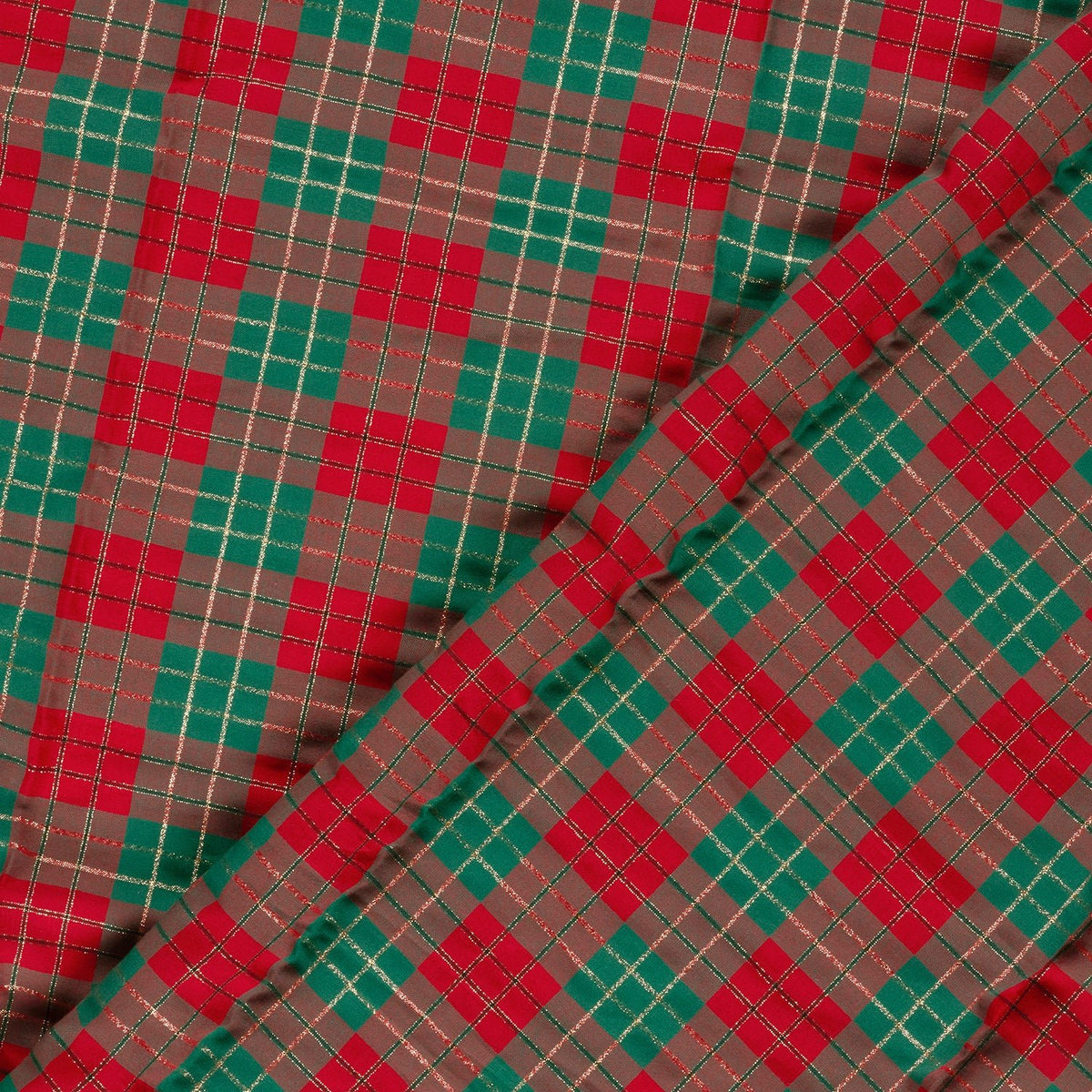 Image of premium 100% cotton fabric - Christmas plaid, available online at Charlotte Fabrics