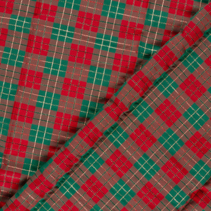 Image of premium 100% cotton fabric - Christmas plaid, available online at Charlotte Fabrics
