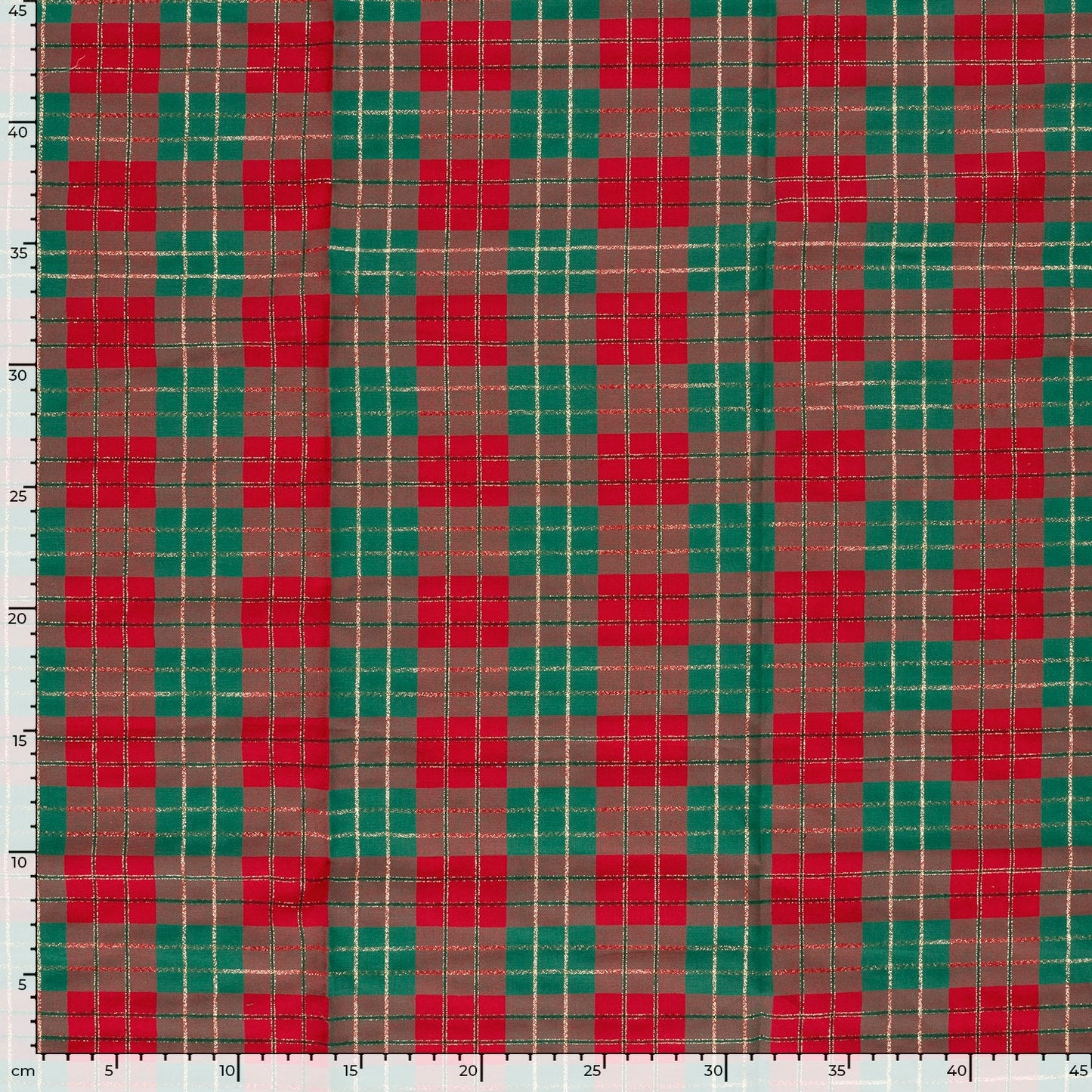 Image with premium 100% cotton fabric - Christmas plaid – available online at Charlotte's Fabrics