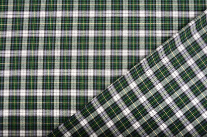 Flanelle Premium - à carreaux verts 120 g/m²