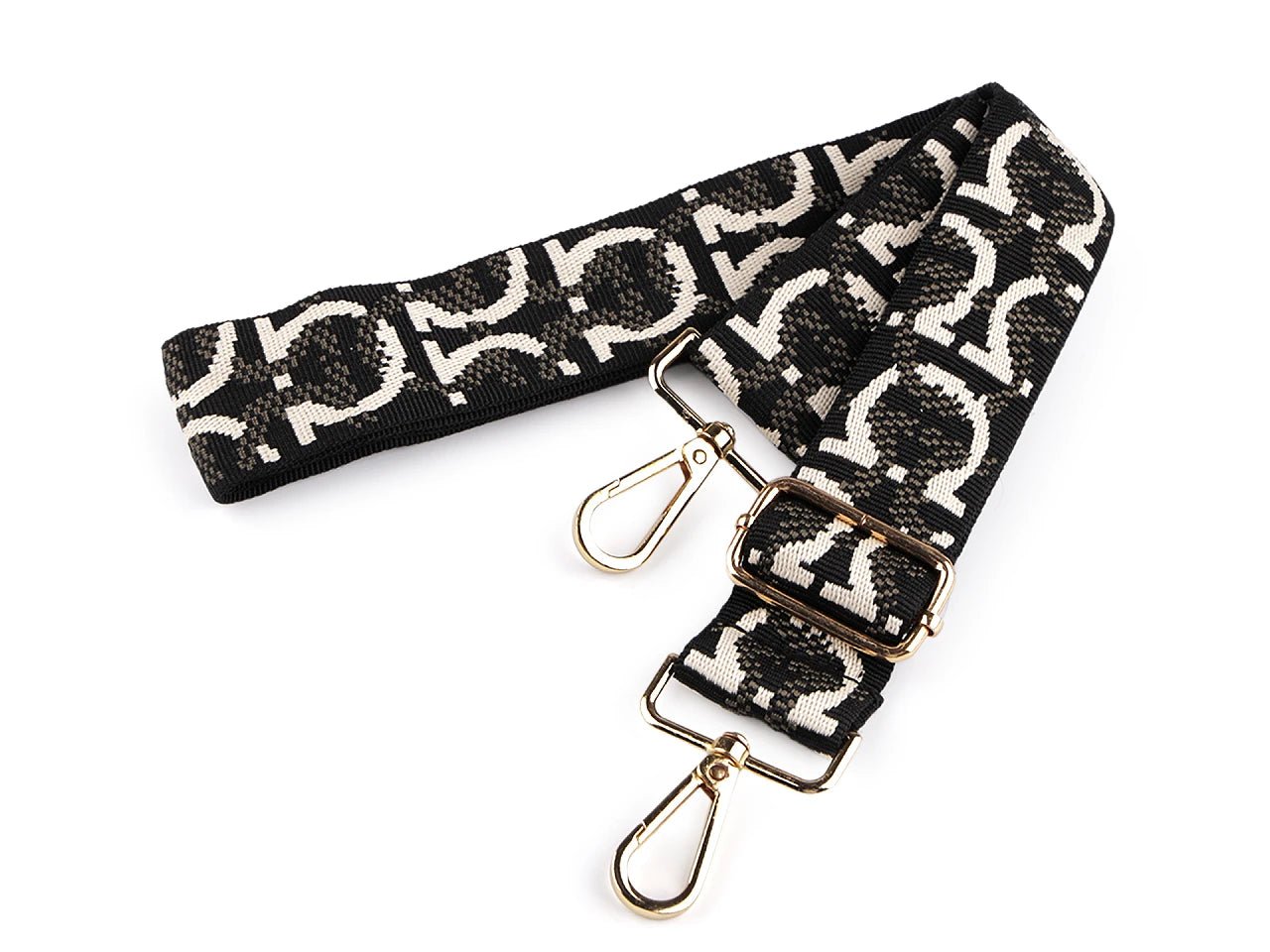 Attēls ar Regulējama soma siksna ar karabīnēm 80 - 143 cm| dažādu krāsu – pieejams Šarlotes audumi