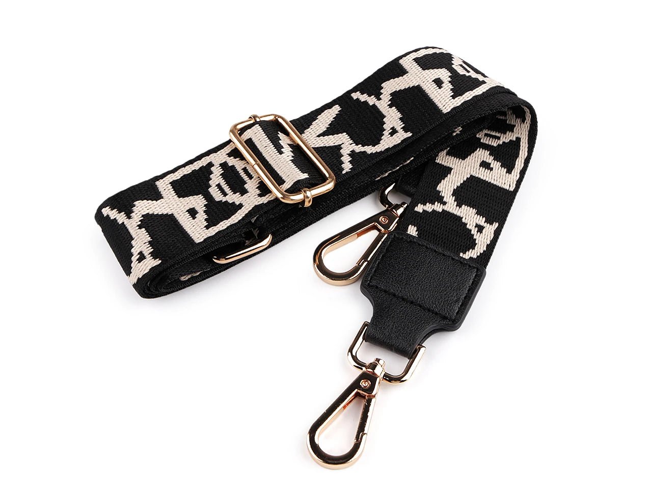 Attēls ar Regulējama soma siksna ar karabīnēm 80 - 143 cm| dažādu krāsu – pieejams Šarlotes audumi