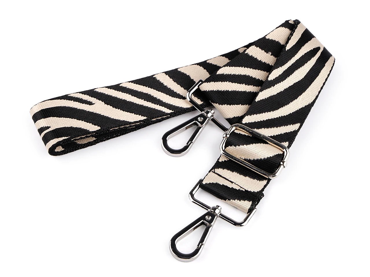 Attēls ar Regulējama soma siksna ar karabīnēm 80 - 143 cm| dažādu krāsu – pieejams Šarlotes audumi