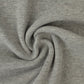 Attēls ar Rievotā auduma apdares mala | manžete - gaiši pelēka melanža 300 g/m² – pieejams Šarlotes audumi