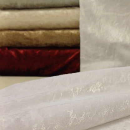 Velours effet froissé - blanc 160 g/m²