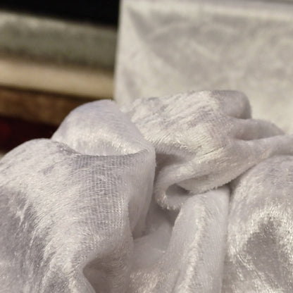 Velours effet froissé - blanc 160 g/m²