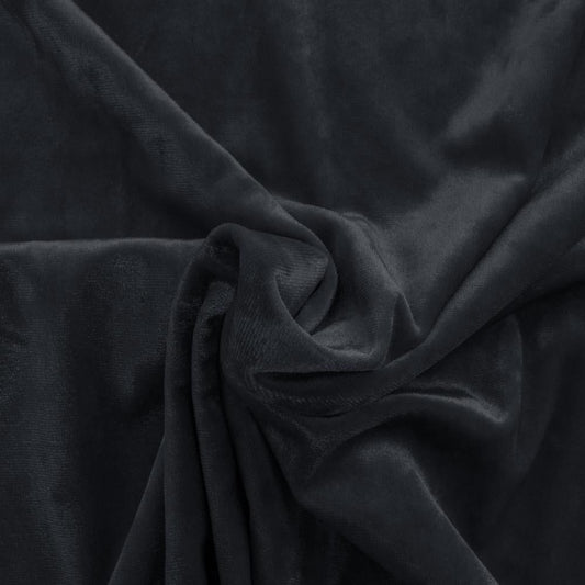 Attēls ar Samts ar elastānu - pelēka 240 g/m² – pieejams Šarlotes audumi