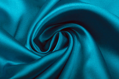 Satin avec élasthanne - turquoise 190 g/m²