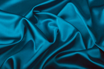 Satin avec élasthanne - turquoise 190 g/m²