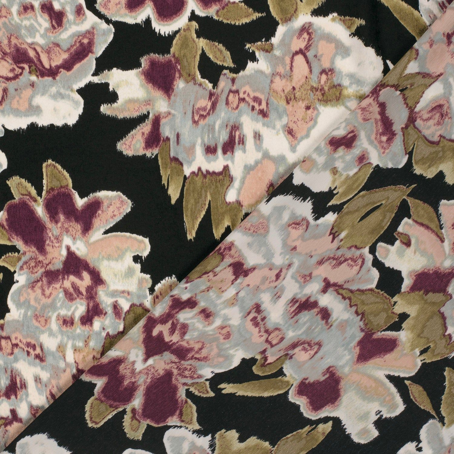 Attēls ar Satīns - puķes 110 g/m² – pieejams Šarlotes audumi