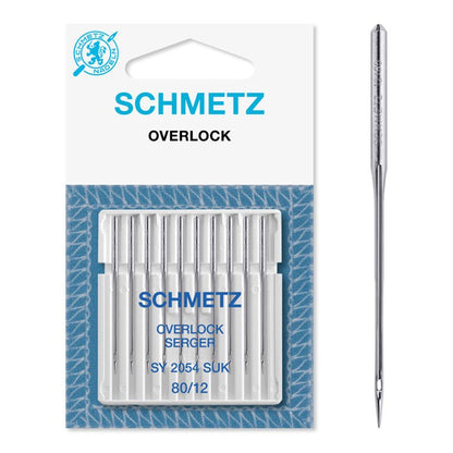 Aiguilles SCHMETZ pour surjeteuse pour maille SY 2054 SUK - N°80 (10 pcs)