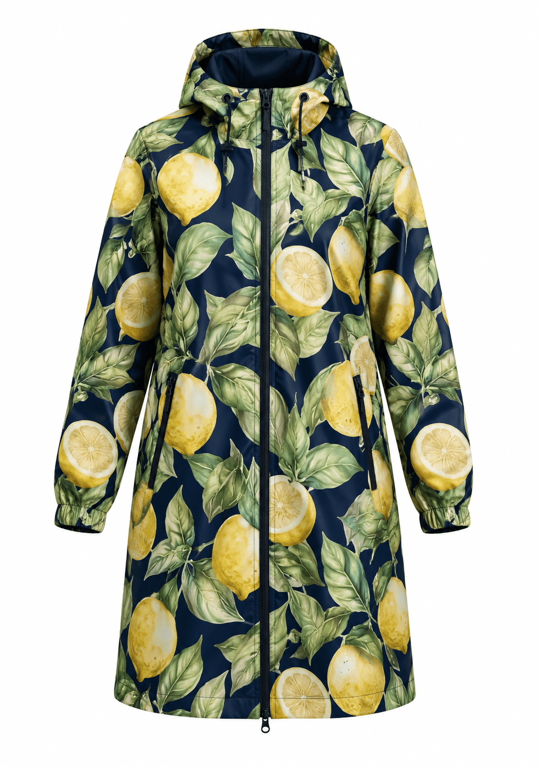 Attēls ar Softshell audums - citroni 300 g/m² – pieejams Šarlotes audumi