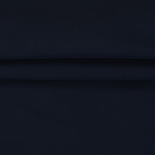 Image of water-resistant softshell fabric, navy blue – available online at Šarlotes audumi