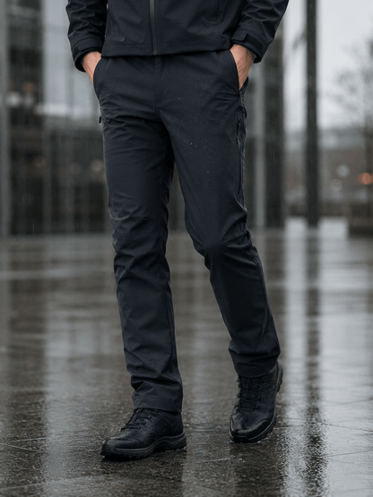 Vaizdas su Softshell audiniu, atspariu vandeniui, navy blue – galima įsigyti internetu Šarlotes audumi