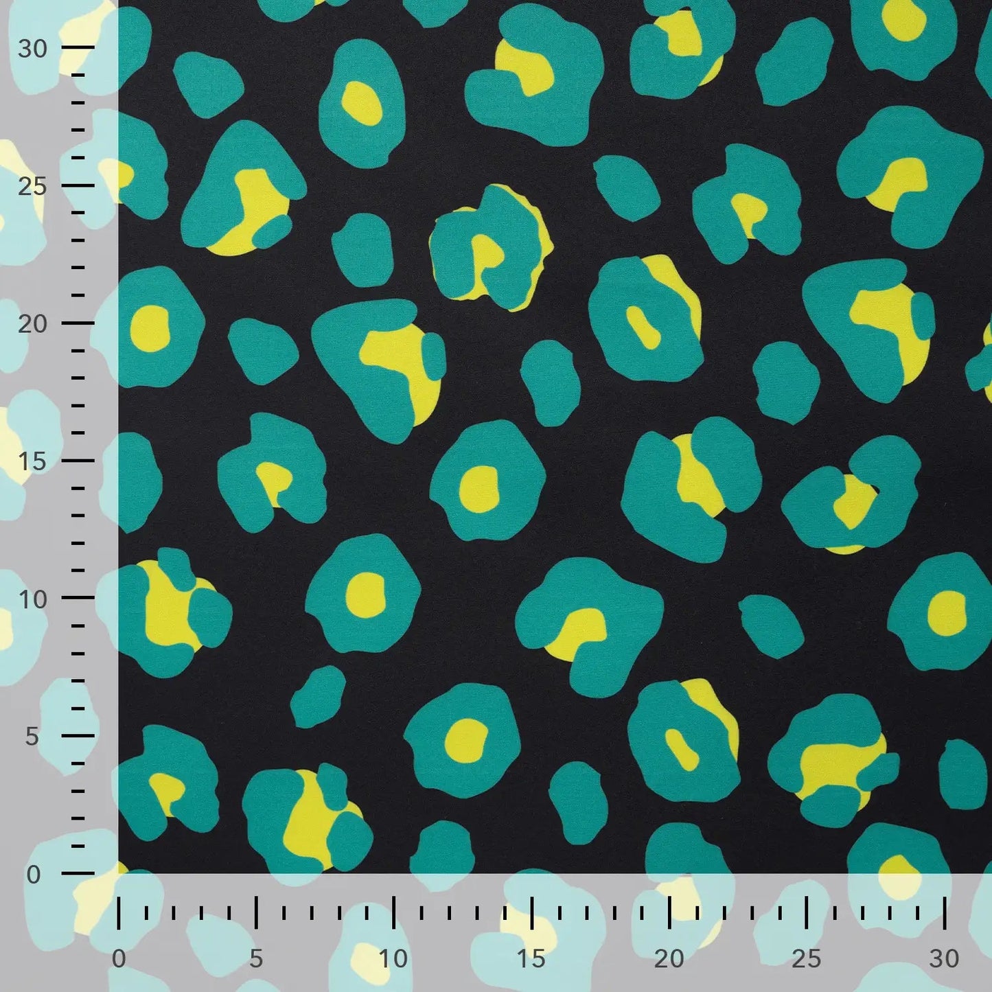 Attēls ar Softshell audums - zaļais leopards 310 g/m² – pieejams Šarlotes audumi