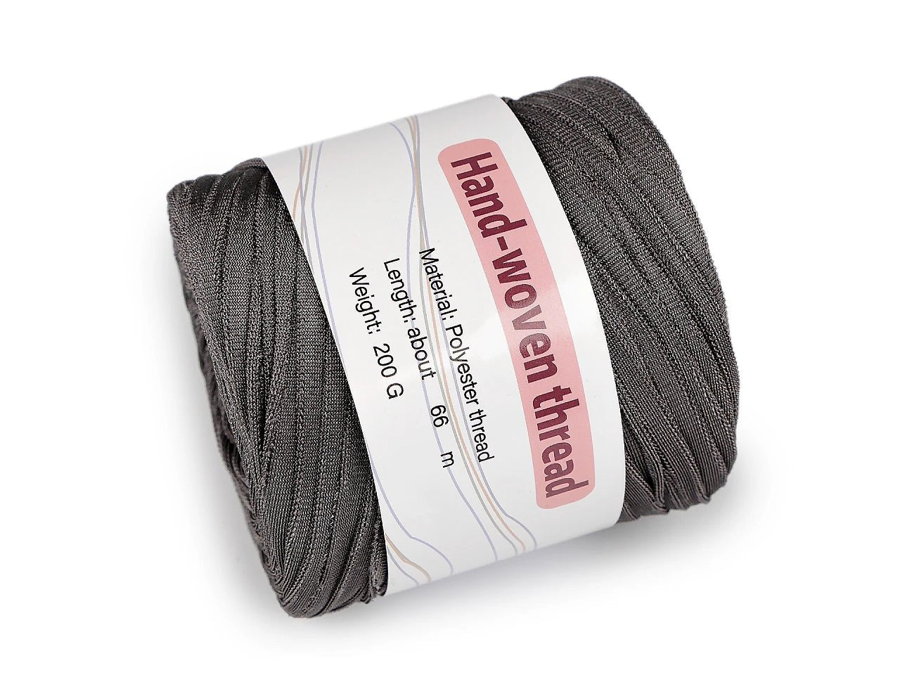 Image with spaghetti-style shiny yarn 200 g / 60 m – available online at Charlotte Fabrics